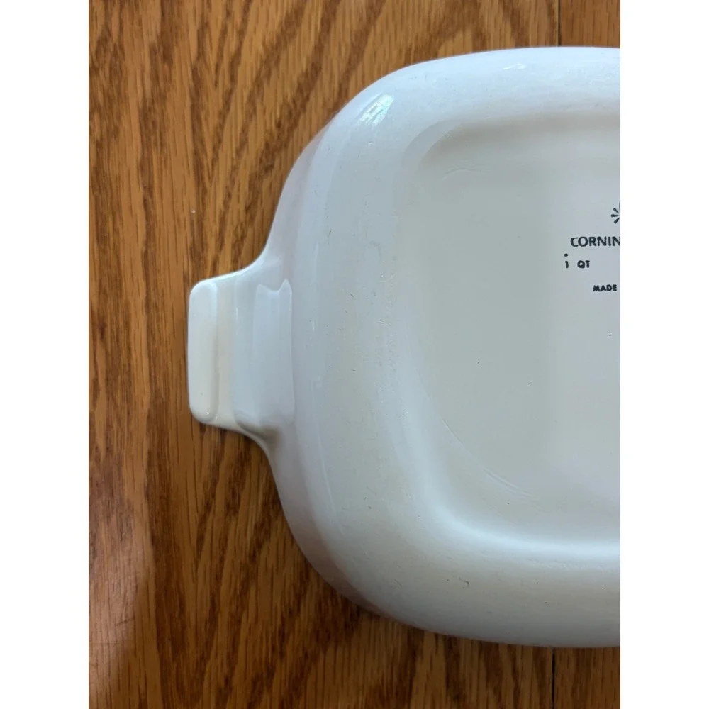 Vintage Corning Ware Blue Cornflower 1 Quart Square Casserole Dish P-1-B USA